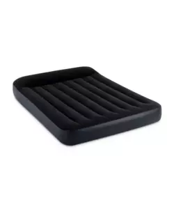 Materasso ad una piazza e mezza gonfiabile intex 'airbed dura-beam pillow rest classic' colore blu scuro, 137x191x25 cm